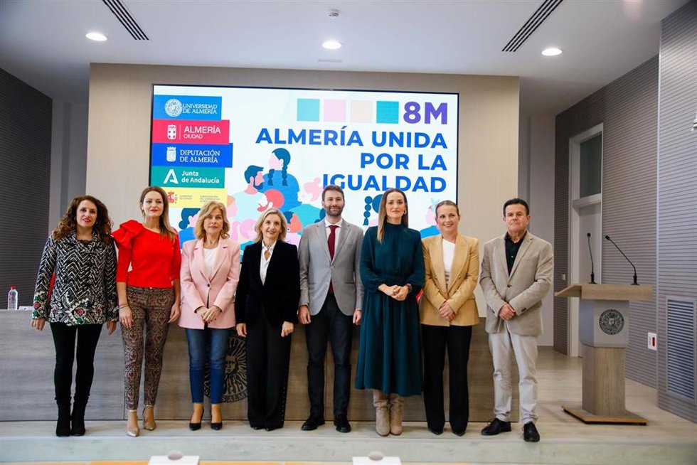 Presentación de los actos de 'Almería unida por la igualdad' de cara al 8M.