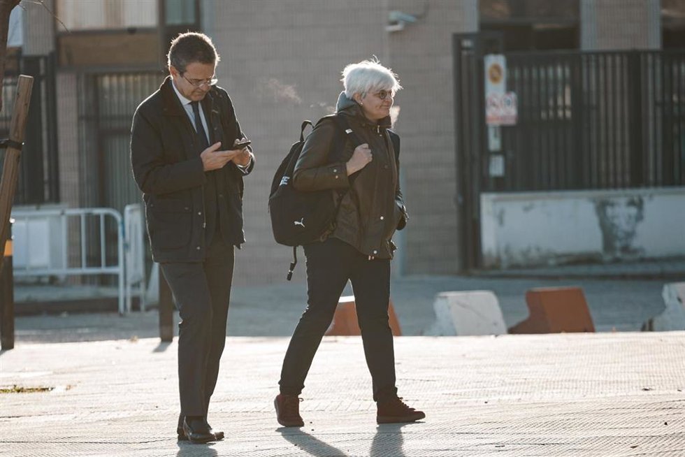 La Codirectora de la Asesoría Jurídica de AFE, María José López, a su llegada a una nueva jornada del juicio contra Rubiales, en la Audiencia Nacional de San Fernando de Henares, a 13 de febrero de 2025, en San Fernando de Henares, Madrid (España).  Rub