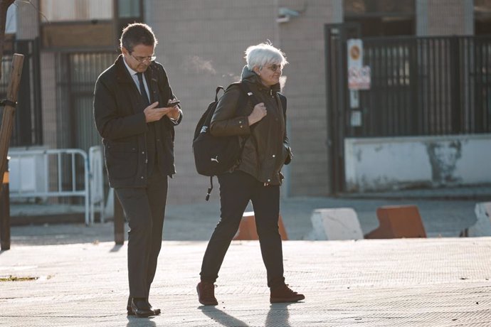 La Codirectora de la Asesoría Jurídica de AFE, María José López, a su llegada a una nueva jornada del juicio contra Rubiales, en la Audiencia Nacional de San Fernando de Henares, a 13 de febrero de 2025, en San Fernando de Henares, Madrid (España).  Rubia