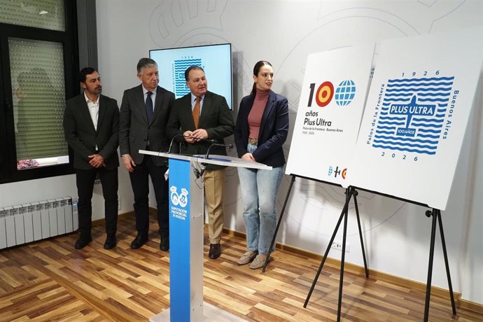 Presentación del logotipo con motivo del centenario del vuelo del 'Plus Ulta'