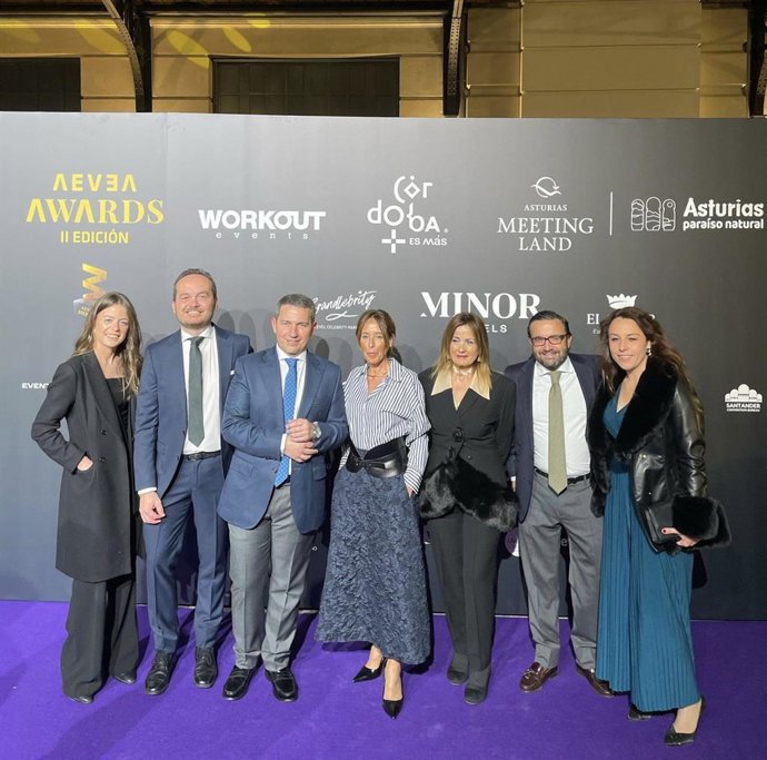 Presencia de Córdoba en la II edición de los premios Aevea Awards, convocados por la Asociación de Agencias Españolas de Eventos.