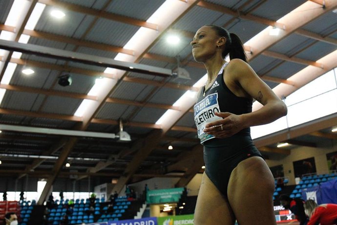 Archivo - Ana Peleteiro durante una competición en el Centro Deportivo Muncipal Gallur de Madrid