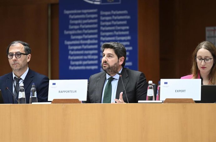 AMP.- El CDR aprueba el dictamen 'Una industria europea de la Defensa fuerte' presentado por López Miras en Bruselas