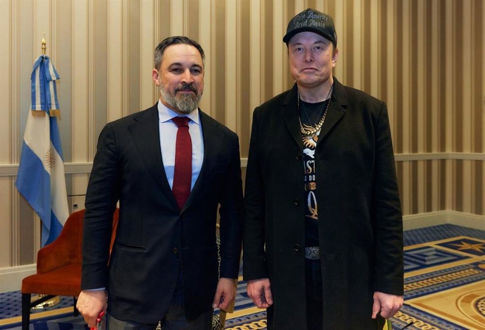 El Presidente De Vox, Santiago Abascal, Ha Mantenido Un Encuentro Con El Magnate Elon Musk En Washington, En El Contexto De La 'Conservative Party Action Conference' (CPAC), La Cumbre De Conservadores En Estados Unidos