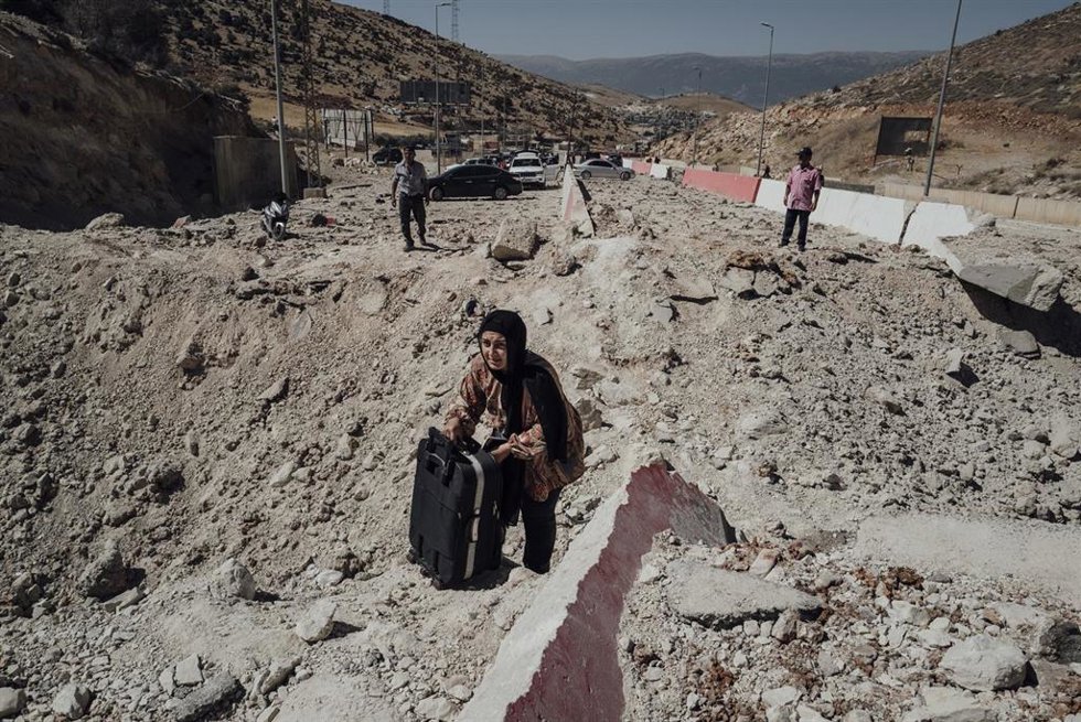 Archivo - Imagen de archivo de un ataque de Israel en la frontera entre Siria y Líbano