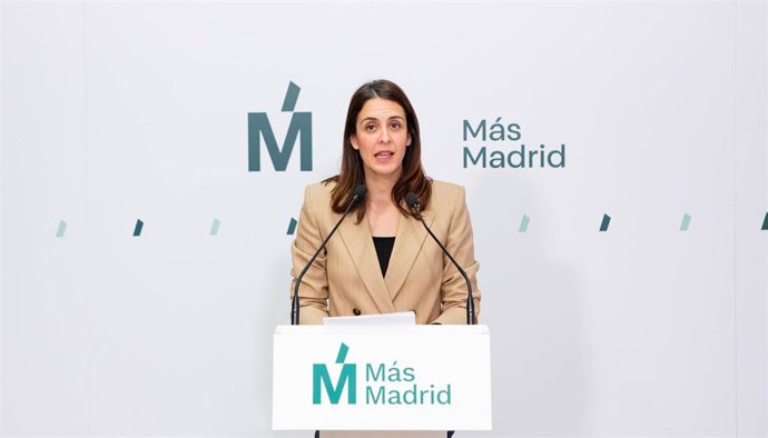 Archivo - La portavoz de Más Madrid, Rita Maestre, en la rueda de prensa.