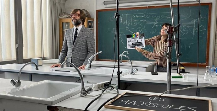 Una de las grabaciones para un vídeo