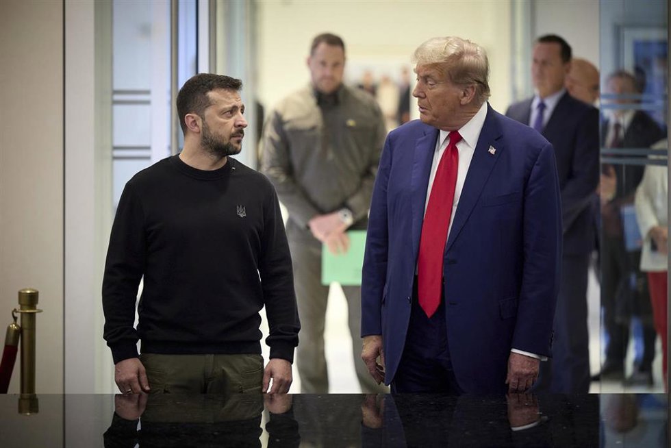 Volodimir Zelenski y Donald Trump.