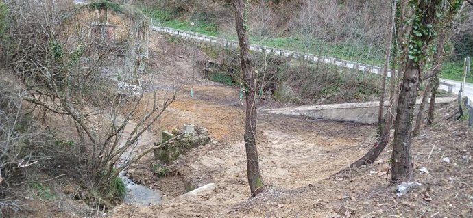 URA retira 330 m3 de dbambú de una superficie aledaña a la regata Arrarte en Pasaia Donibane (Gipuzkoa)