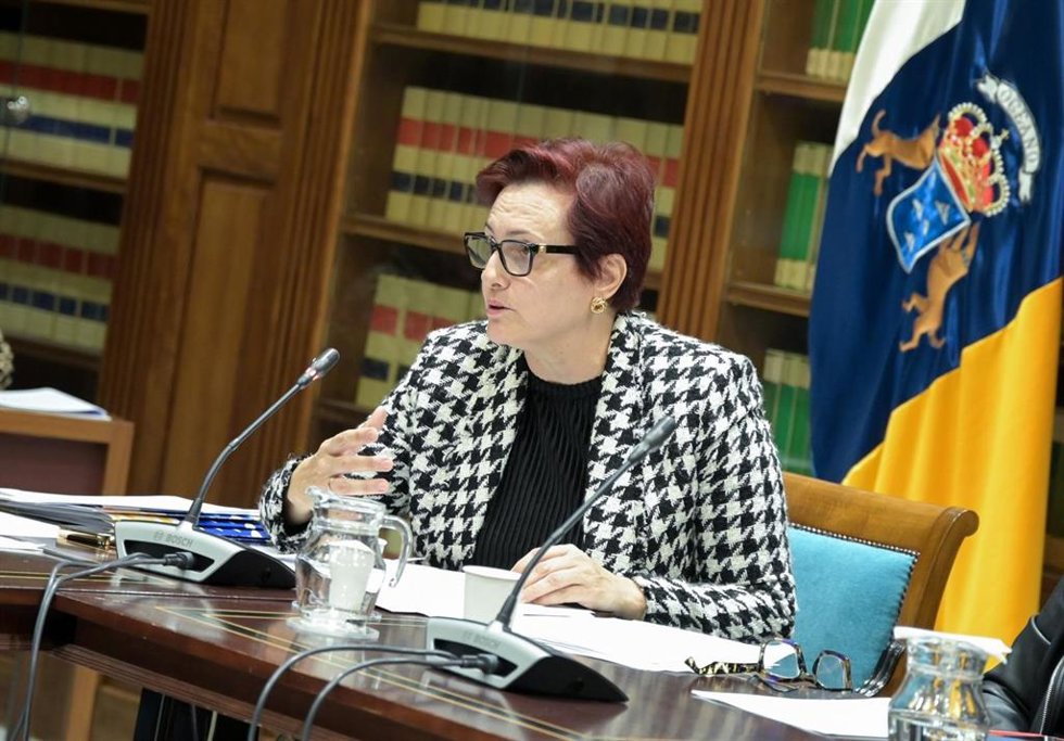 La consejera de Bienestar Social del Gobierno de Canarias, Candelaria Delgado