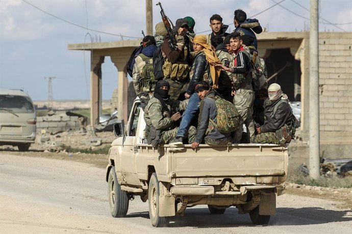 Archivo - Arquivo - Combatentes da FDS em Baghuz (arquivo)