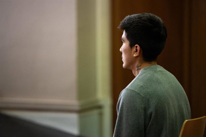 Archivo - Brian Raimundo, el acusado de intento de asesinato y violación a una adolescente en Igualada, durante un juicio en la Audiencia de Barcelona, a 17 de junio de 2024, en Barcelona, Catalunya (España)