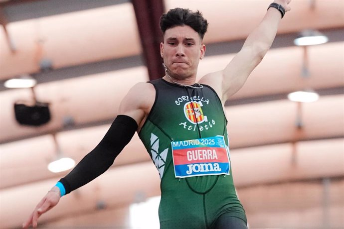 Jaime Guerra, en el 61º Campeonato de España de atletismo en pista cubierta.