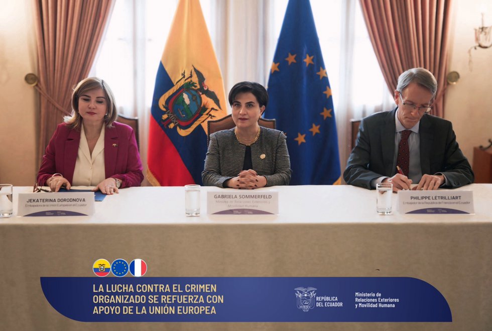 La UE y Ecuador estrechan su cooperación en Defensa con un memorando de entendimiento dotado con 2,1 millones de euros - Cancillería de Ecuador