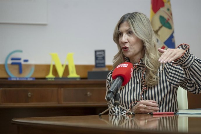 La vicepresidenta del Gobierno y consejera de Presidencia, Economía y Justicia, Mar Vaquero, en un momento de la entrevista con Europa Press.