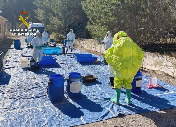 Realización de un ejercicio simulando un incidente con este tipo de sustancias