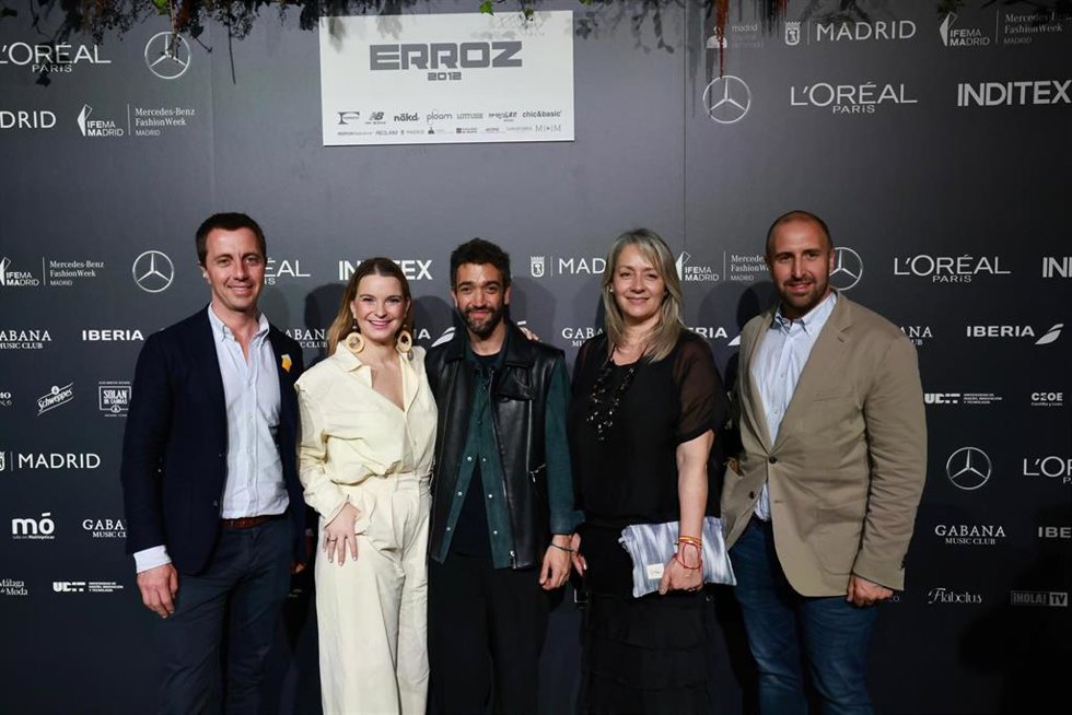 (I-D) El Presidente Del Consell, La Presidenta Del Govern Balear, El Diseñador Pablo Erroz, La Consellera Insular De Promoción Económica Y Desarrollo Local Y El Director Insular De Promoción Económica Y Producto De Mallorca
