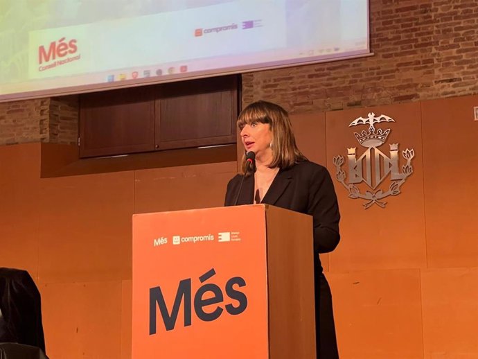 La secretaria general de Més-Compromís, Amparo Piquer