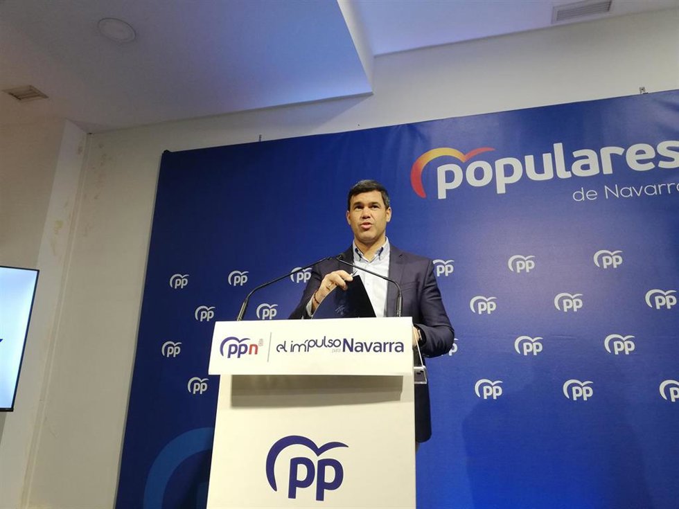 Archivo - Javier García, presidente del Partido Popular de Navarra.