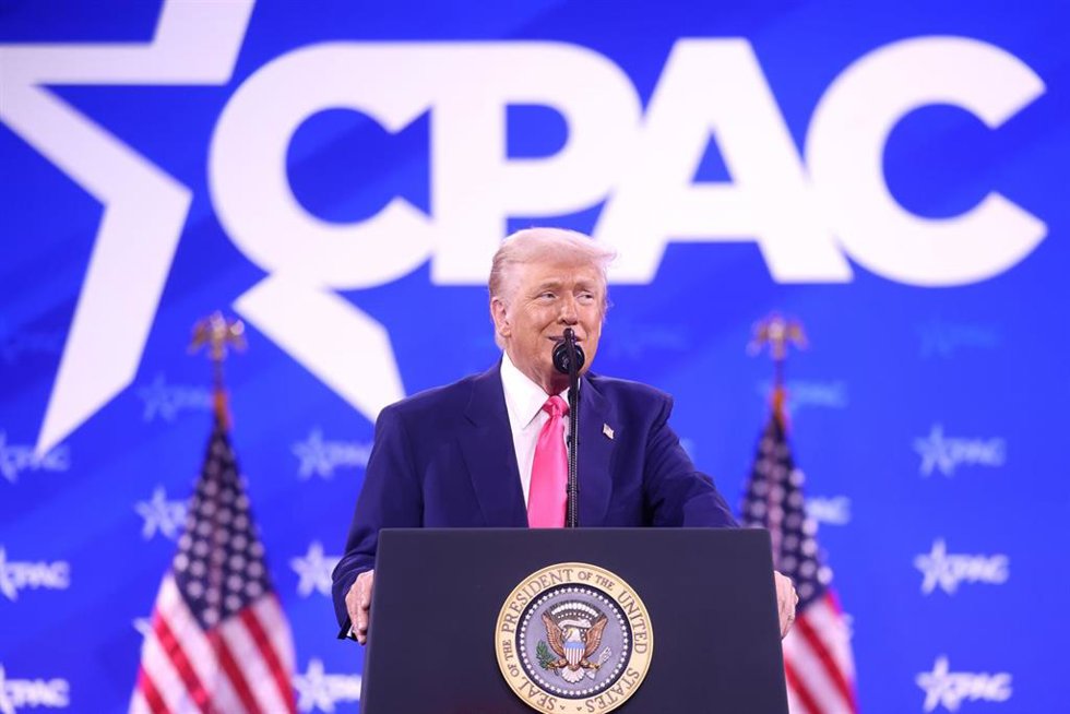 El presidente de Estados Unidos, Donald Trump, en la Conferencia Política de Acción Republicana (CPAC)