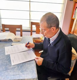 El exminero, sindicalista y político español, Gerardo Iglesias