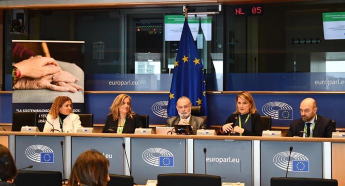 Foro sobre el sector de los cuidados en el Parlamento Europeo, en Bruselas.