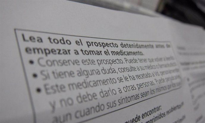 Archivo - Prospecto de medicamento