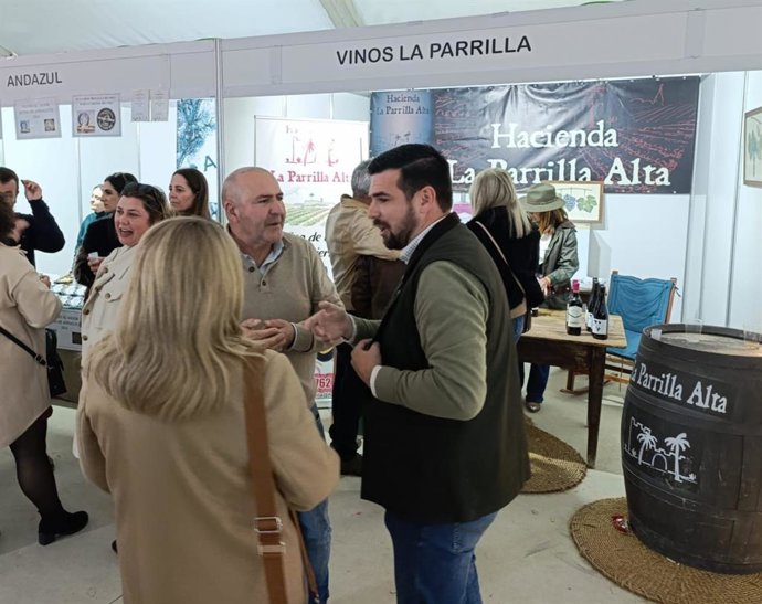 Imagen del territorial de Agricultura, Pesca, Agua y Desarrollo Rural de la Junta de Andalucía en Cádiz, Francisco Moreno, en la Feria Gastroganadera de San José del Valle.