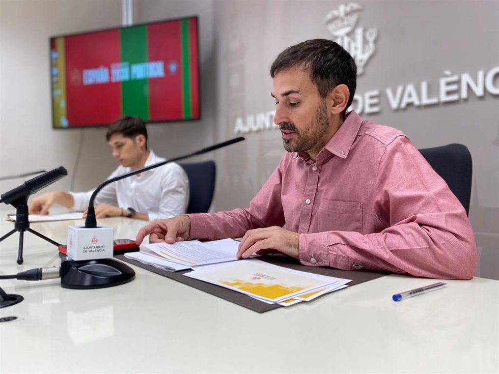 Archivo - El concejal de Compromís en el Ayuntamiento de Valncia Sergi Campillo en imagen de archivo