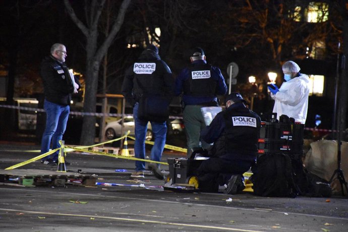 22 de fevereiro de 2025, Mulhouse, França: Um português de 69 anos foi morto e três policiais municipais ficaram feridos em um ataque com faca em Mulhouse no sábado, 22 de fevereiro, anunciou o promotor público. O suspeito,