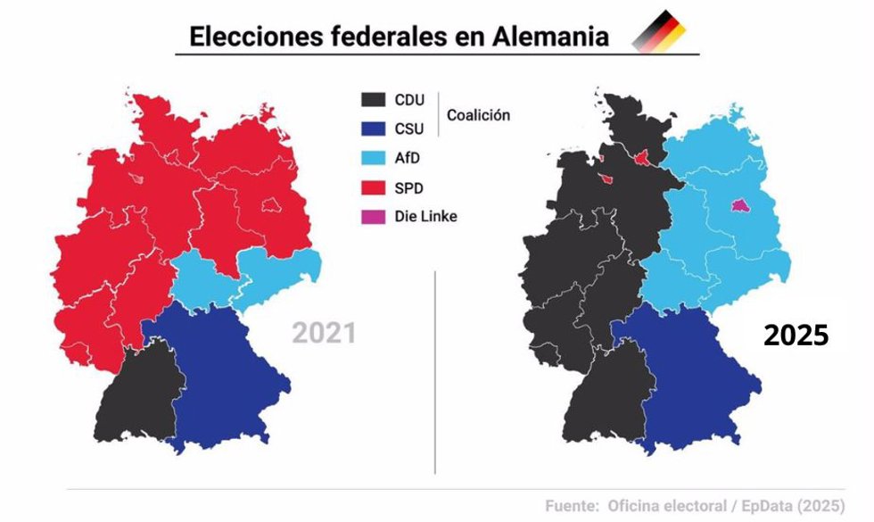Elecciones en Alemania, mapas