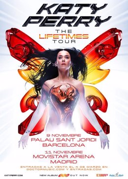 Cartell dels concerts de Katy Perry a Espanya el 2025