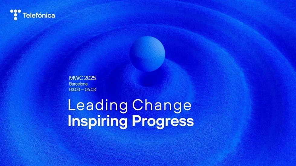Archivo - Telefónica en el MWC de 2025