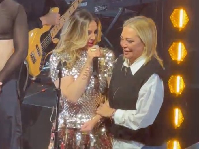 Belén Esteban ha sorprendido con su aparición estrella en el concierto de Merche en Madrid