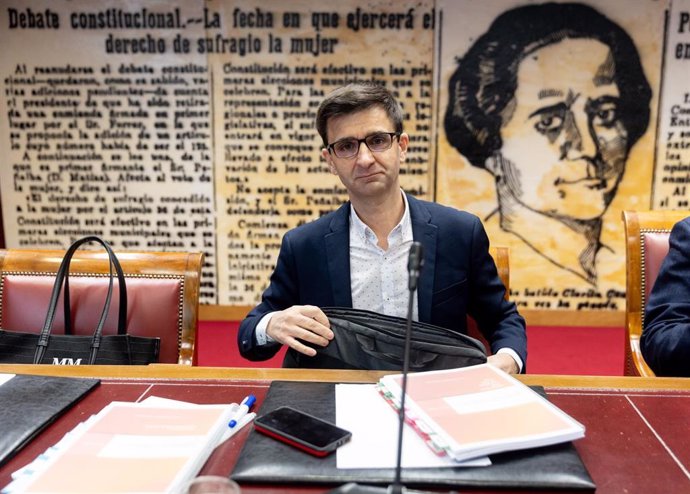 El Presidente del Consejo de Administración de la Corporación RTVE, José Pablo López, comparece en el Senado, a 6 de febrero de 2025, en Madrid (España). José Pablo López comparece por primera vez desde que fuera elegido Presidente del Consejo de Administ