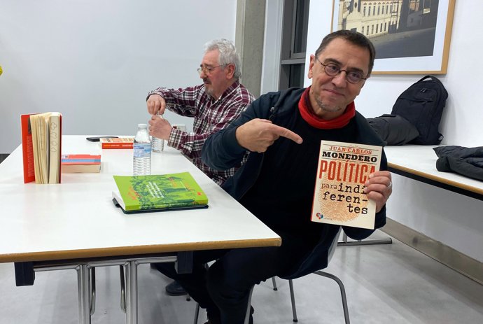 El exdirigente de Podemos y politólogo madrileño Juan Carlos Monedero en Salamanca