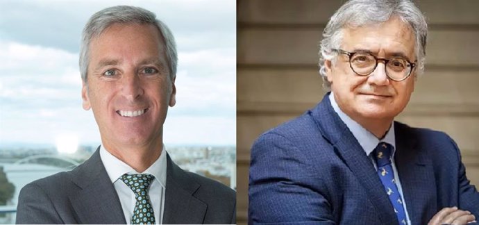 Germán del Real Urbano y Antonio Yélamo, miembros de los Consejos Sociales de UPO y US.