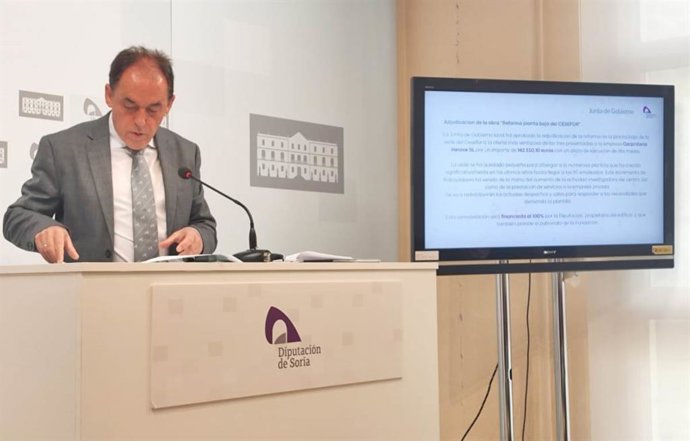 El presidente de la Diputación de Soria tras la Junta de Gobierno Local.