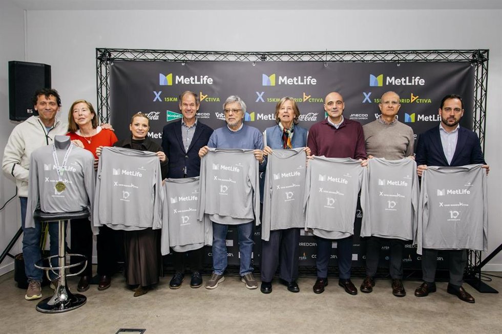 La 15 Km MetLife Madrid Activa agota sus 8.000 dorsales en su décimo aniversario, que fue presentado este lunes en la capital de España.
