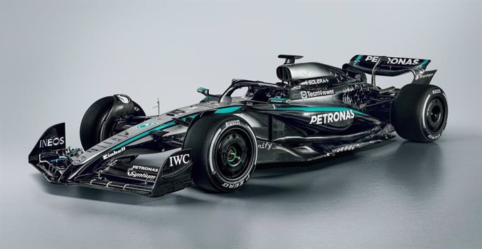 El nuevo monoplaza de Mercedes-AMG para la temporada 2025 de la F1.