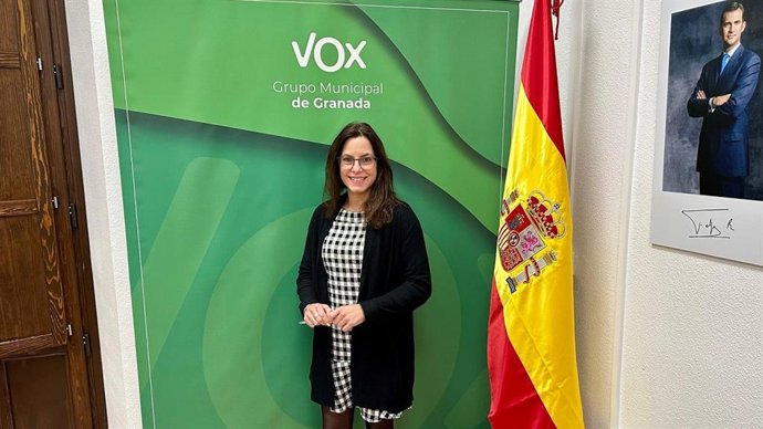 La viceportavoz de Vox en el Ayuntamiento de Granada, Mónica Rodríguez Gallego.