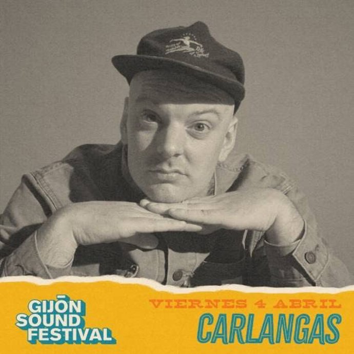 Cartel anunciador del concierto de Carlangas, en el Gijón Sound Festival.
