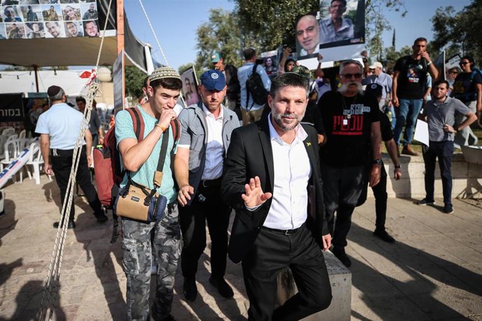 Archivo - El ministro de Finanzas israelí, Bezalel Smotric