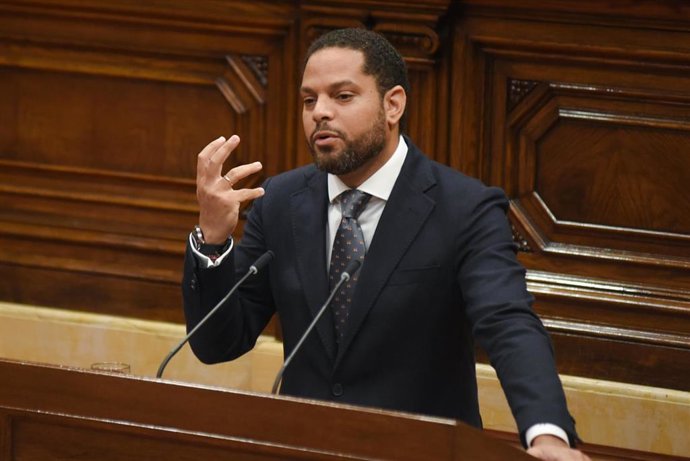 Archivo - El secretario general de Vox y diputado en el Parlament de Catalunya, Ignacio Garriga