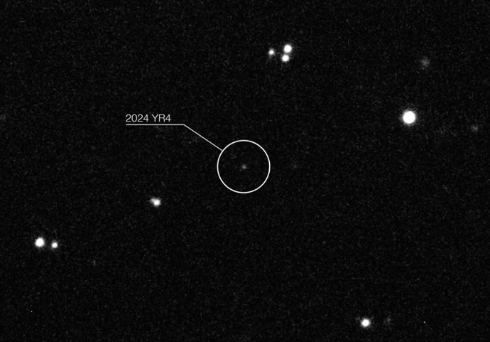 Asteroide 2024 YR4 observado com o Very Large Telescope do ESO