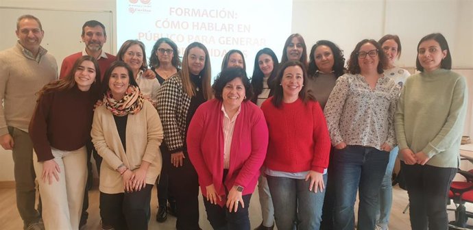 Participantes en la jornada de formación sobre hablar en público.
