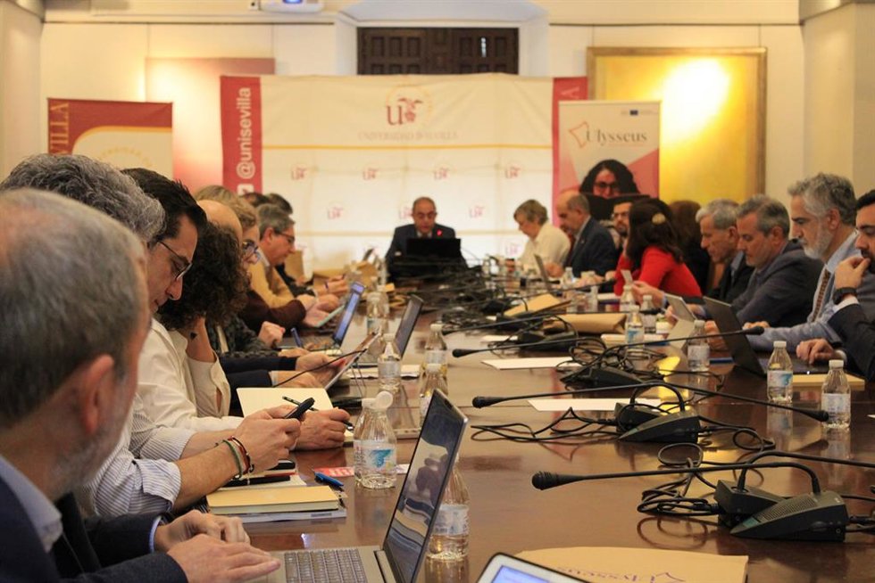 El rector de la US preside la primera reunión del Comité de Dirección Local del Polo de Innovación de Ulysseus.