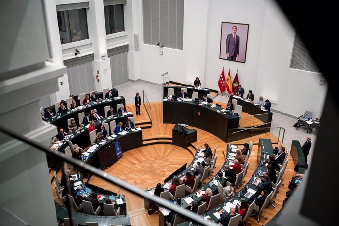 Archivo - Sesión extraordinaria del Pleno municipal, en el Palacio de Cibeles 