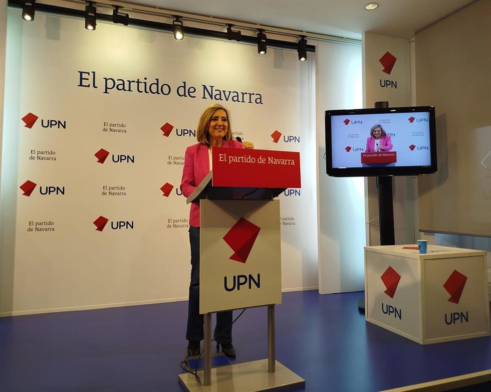 La presidenta de UPN, Cristina Ibarrola.