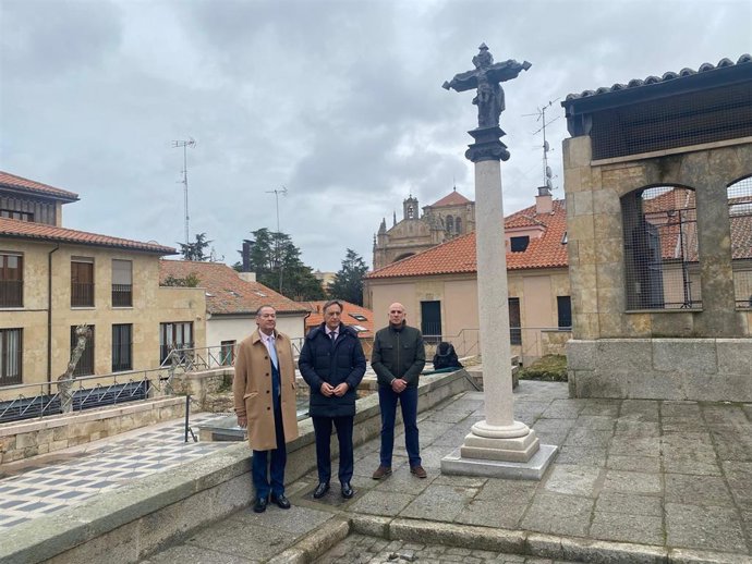 Inauguración de la réplica del crucero de San Cebrián.